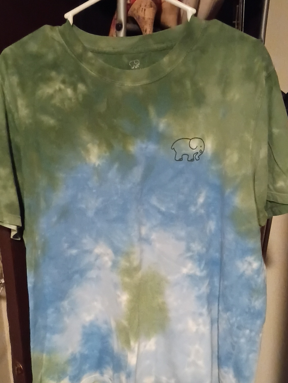 Ivory Ella Tie-Dye Short Sleeve Tee Size Large
